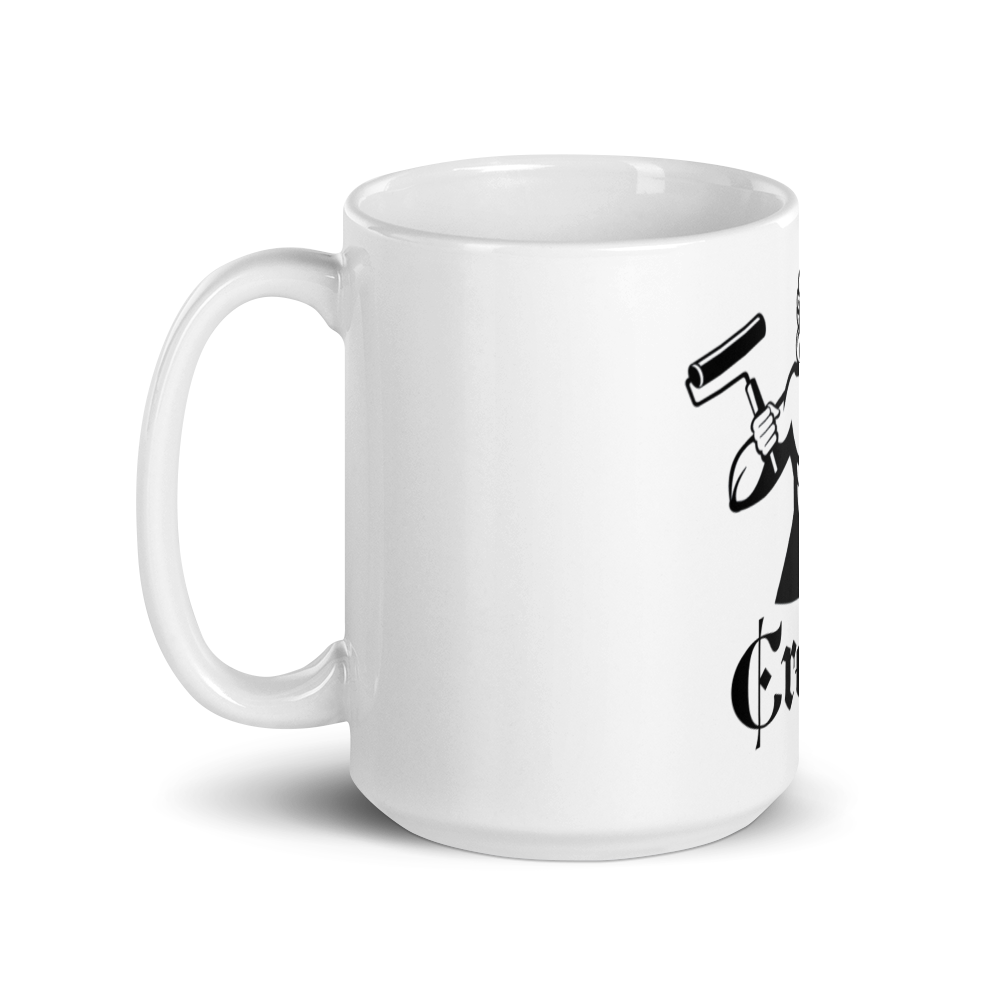 Weiße XL Tasse ,,Maler''