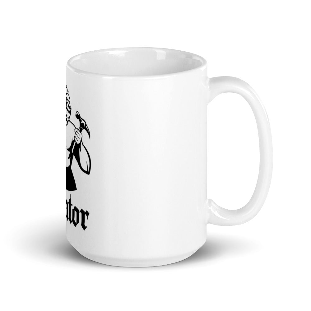Weiße XL Tasse ,,Heimwerker''