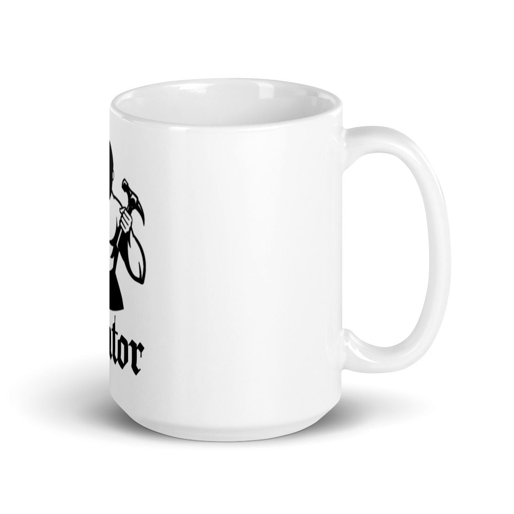 Weiße Xl Tasse ,,Schweißer''